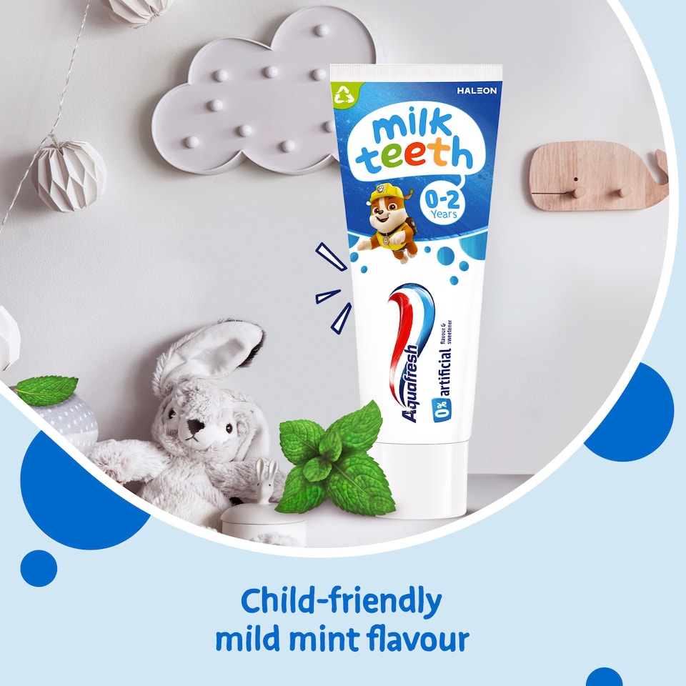 image 1 of Aquafresh Baby Toothpaste, Milk Teeth 0-2 Years, 50ml