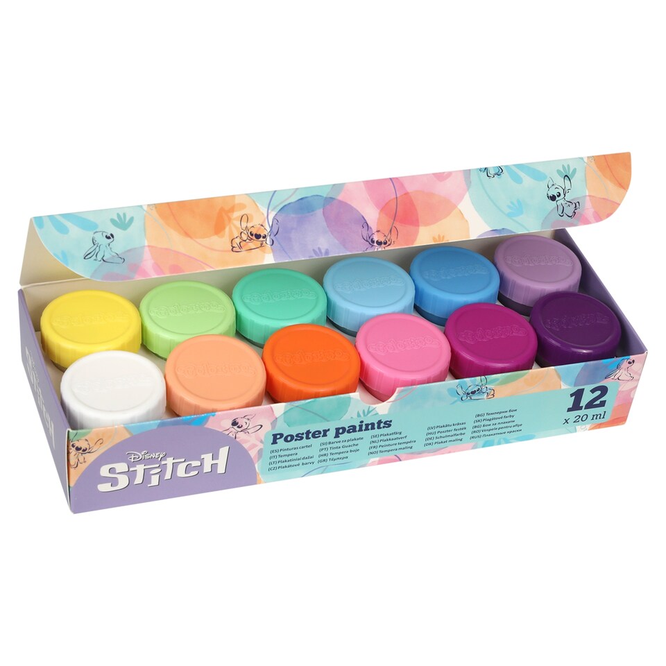 Disney Stitch poszter festék 12 x 20 ml  1. kép
