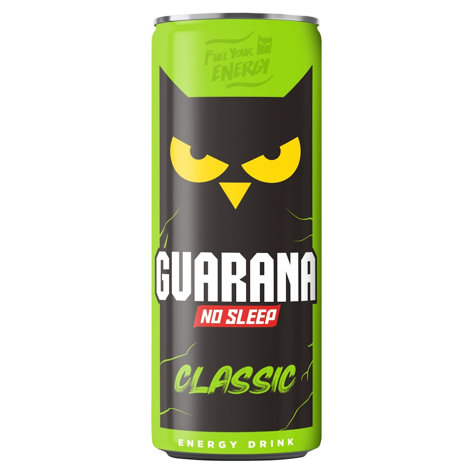 Guarana No Sleep Classic tuttifrutti ízű, szénsavas, alkoholmentes ital 250 ml