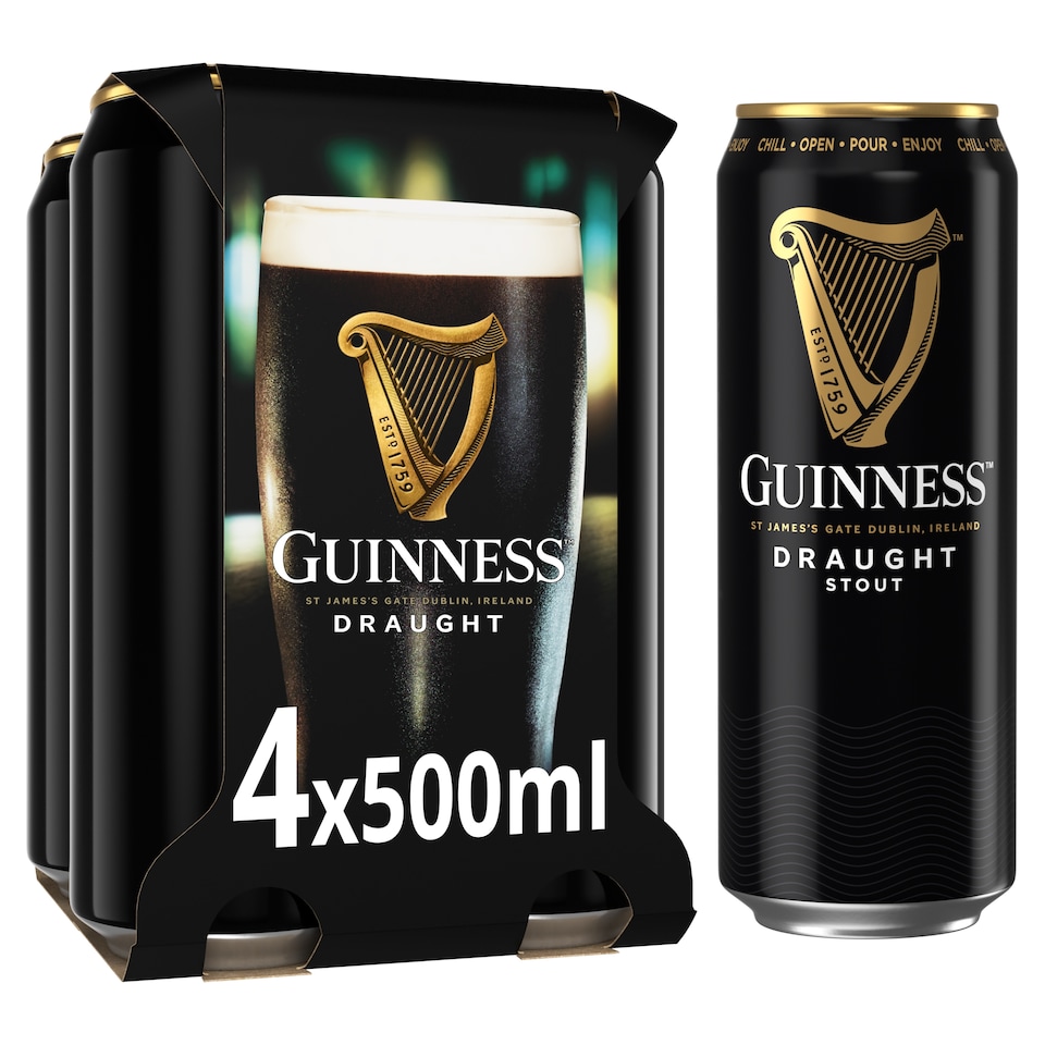 Guinness Draught 4 X 500Ml