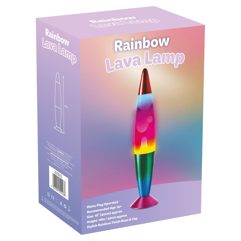 Global Gizmo Rainbow Lava Lamp