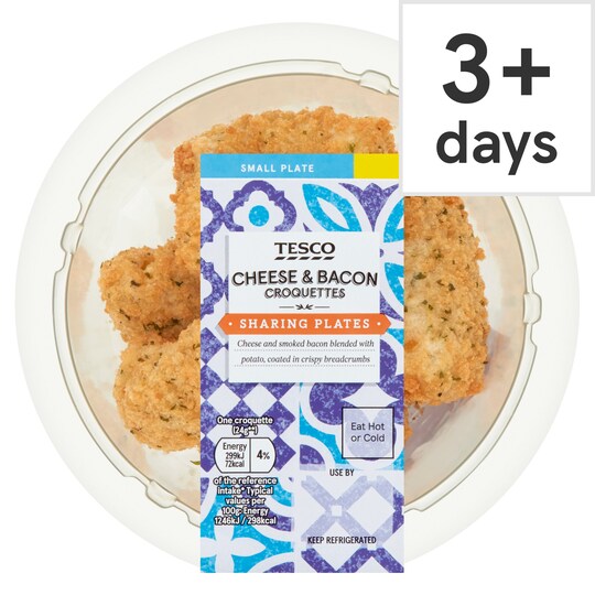 Tesco Cheese & Bacon Croquettes 150G