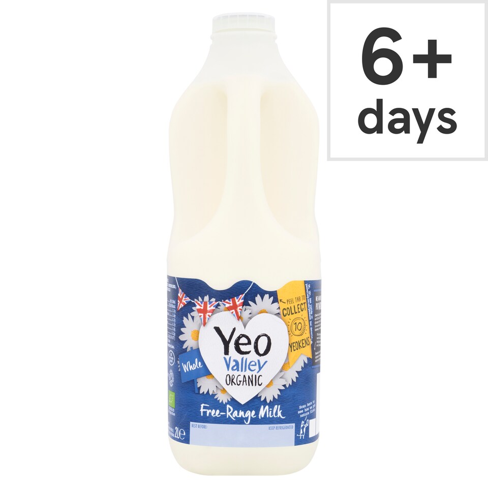 image 1 of Yeo Valley Organic Fresh Whole Milk 2L