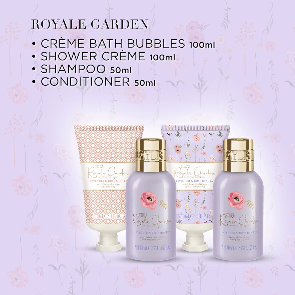 image 1 of Baylis & Harding Royale Garden Luxury Wash Bag Gift Set