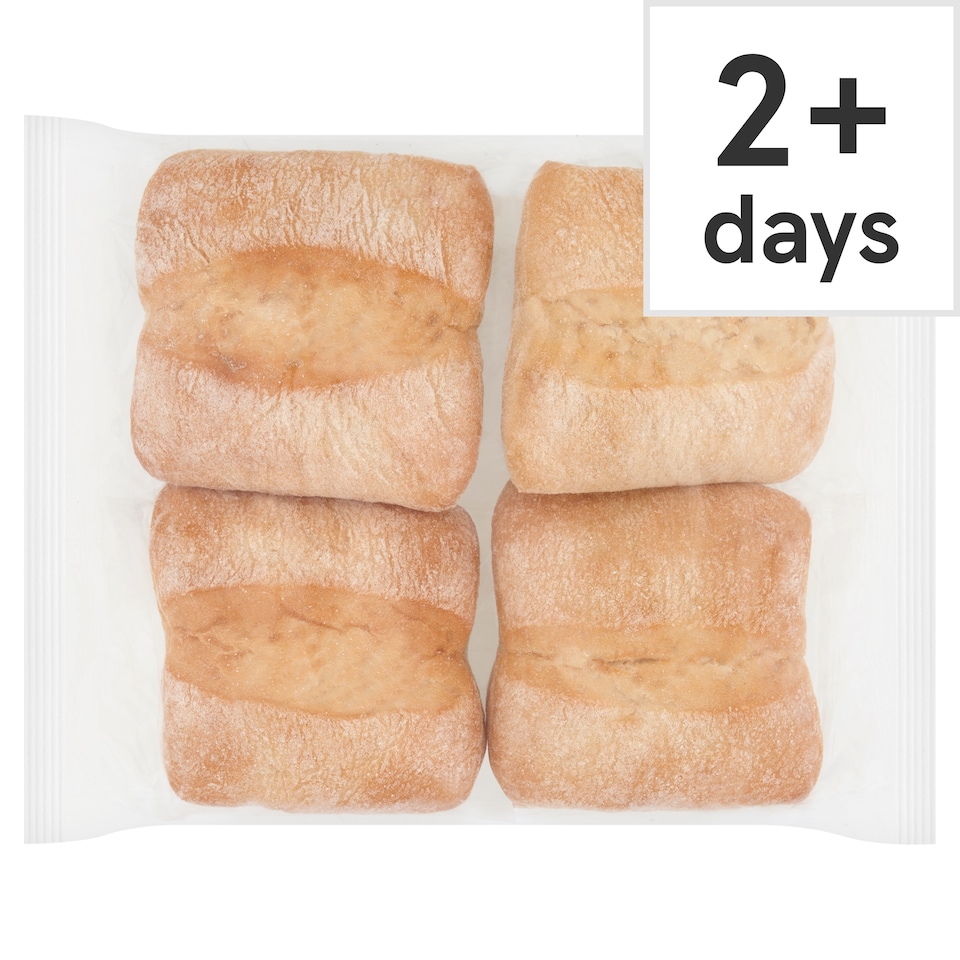 image 1 of Tesco Ciabatta Roll 4 Pack