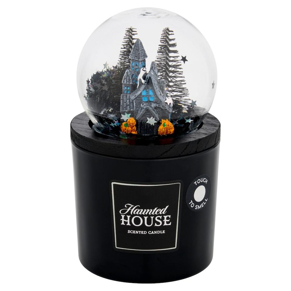 image 1 of F&F Home Halloween Haunted House Globe Candle 160g