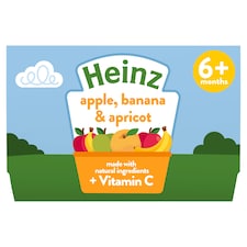 Heinz Apple, Banana & Apricot Baby Food 4 x 100g