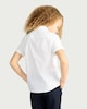 image 3 of F&F School Girls 3-Pack Regular Fit Short Sleeved Shirts in White