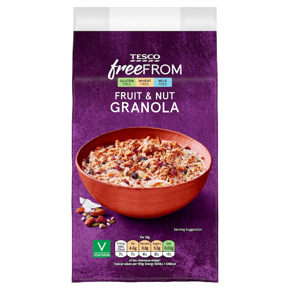 Tesco Free From Fruit & Nut Granola 350g