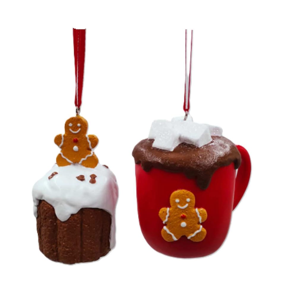 Bayswood Resin Sweet Treat Hanging Christmas Decoration Assortment