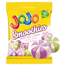 JOJO Smoothies želé bonbóny s jogurtovo-ovocnými příchutěmi 80g