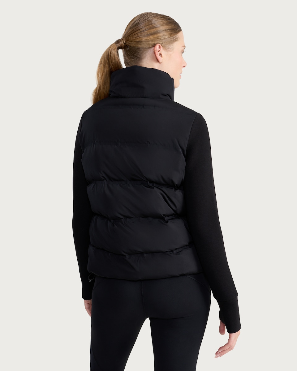 image 1 of F&F Active OUTDOOR Scuba Sleeved Padded Jacket in Black