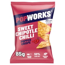 Popworks Sweet Chipotle Chilli Sharing Bag Popped Crisps 85g