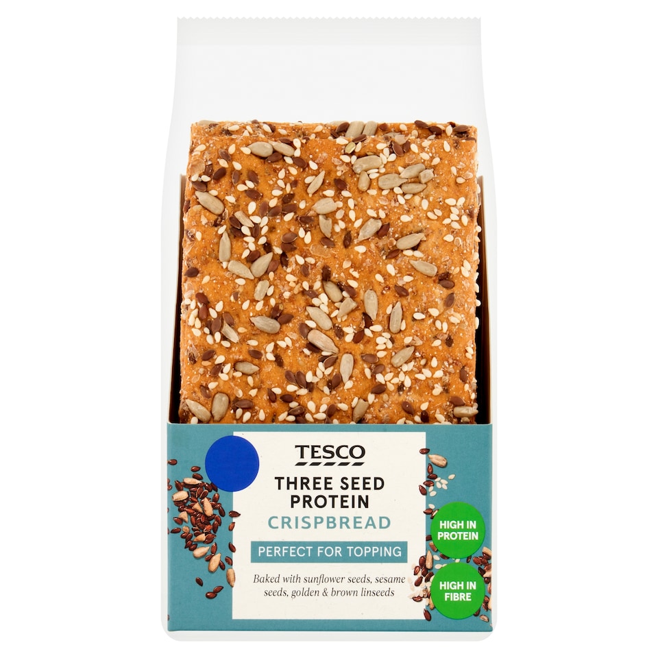 Tesco Three Seed Protein Crispbread 180g