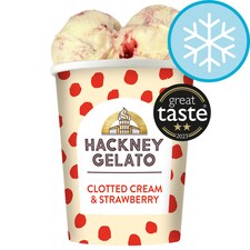 Hackney Gelato Clotted Cream & Strawberries 460Ml