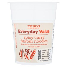 Tesco Every Day Valuespicy Curry Flavnoodles 70G