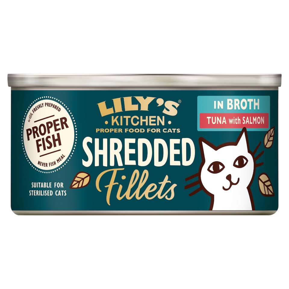 image 1 of Lily's Kitchen Cat Shredded Fillets Tuna & Salmon 70G