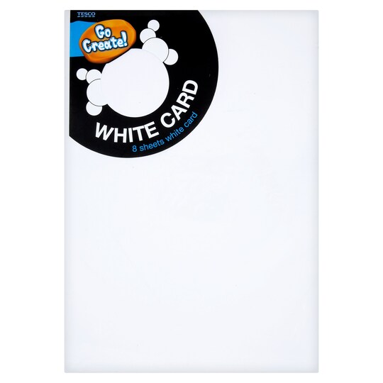T. GO CREATE WHITE CARD A4 8 SHEET