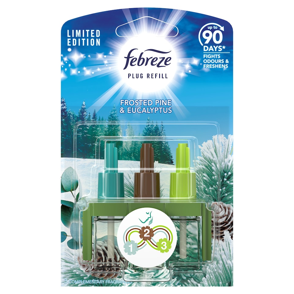 image 1 of Febreze Air Freshener 3Volution Plug In Refill Pine & Eucalyptus 20Ml