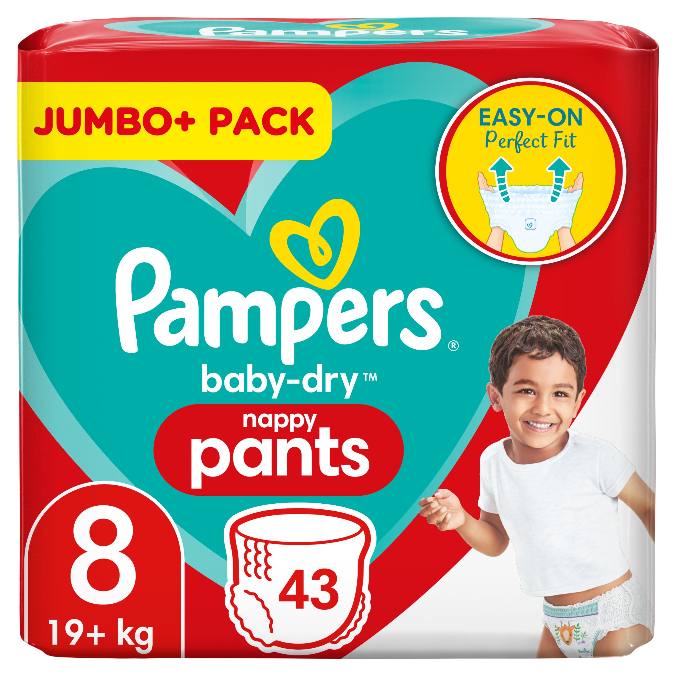 Pampers Baby Dry Nappy Pant Size 8 43 