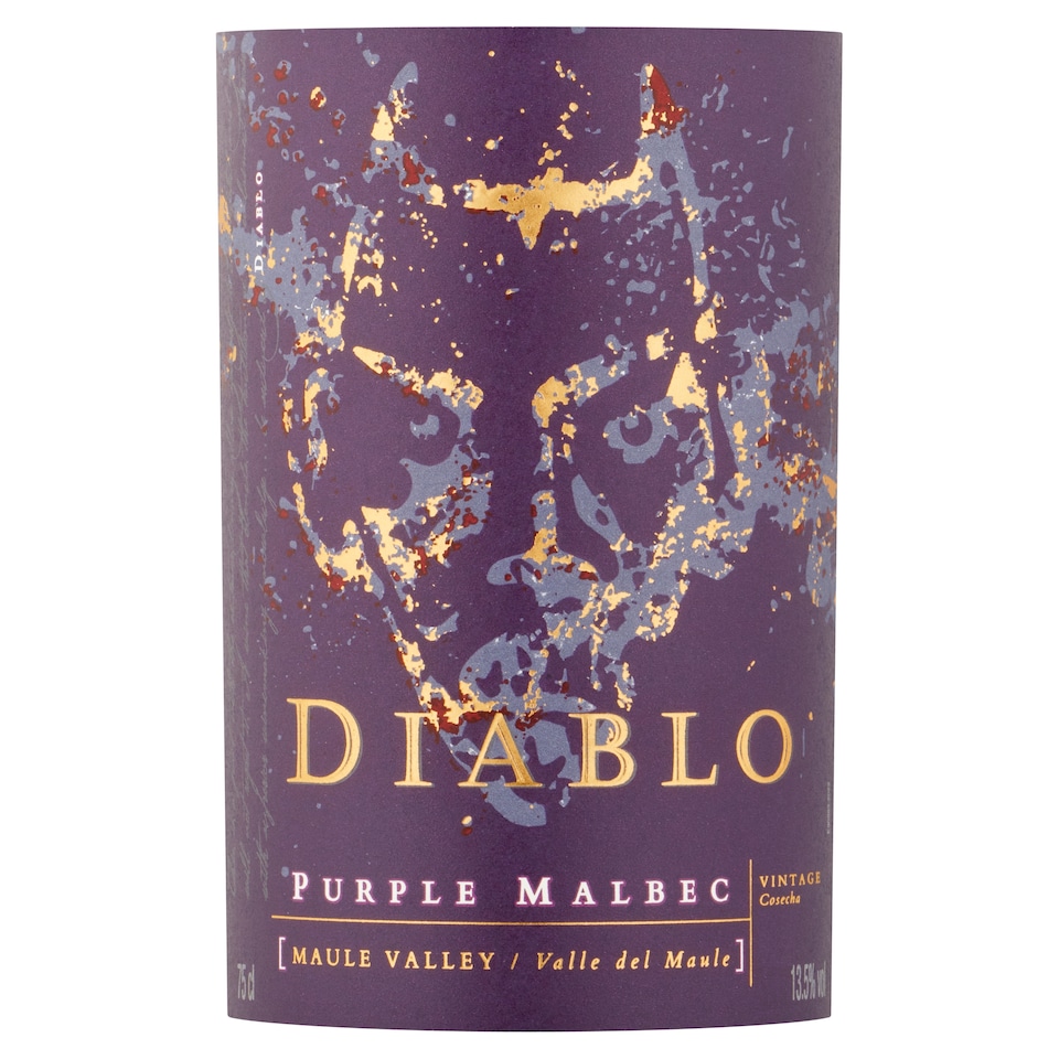 image 1 of Diablo Purple Malbec 75cl
