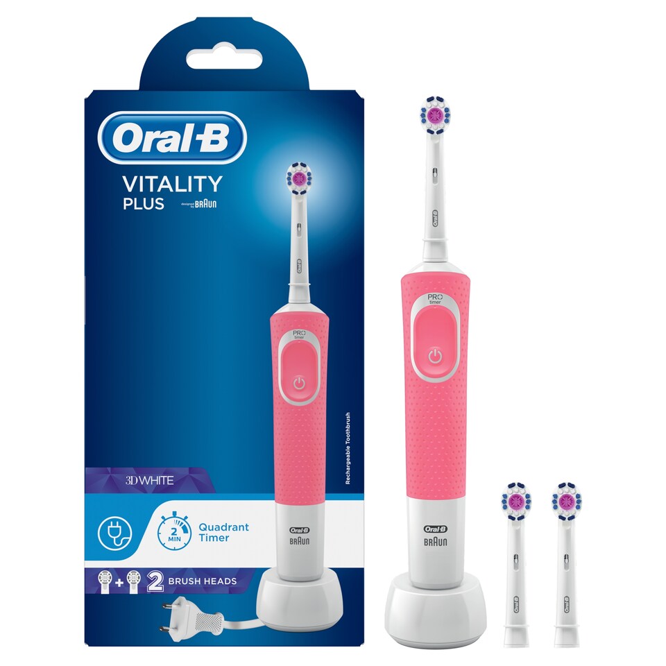 image 1 of Oral-B Vitality+ 2 Heads Electric Toothbrush