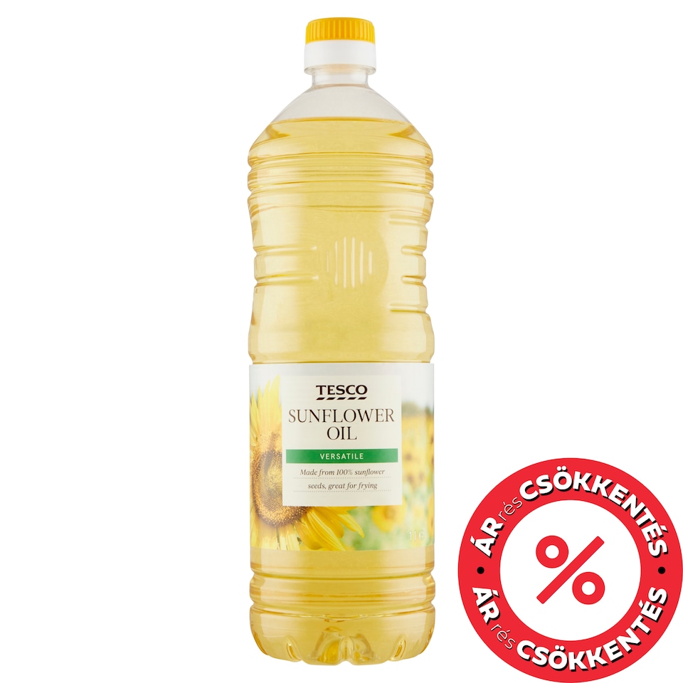 Tesco finomított napraforgó-étolaj 1 l
