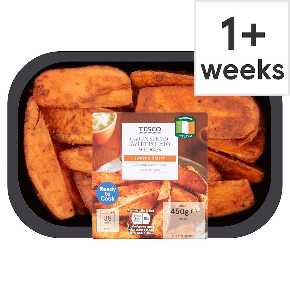 Tesco Sweet Potato Wedges 450G