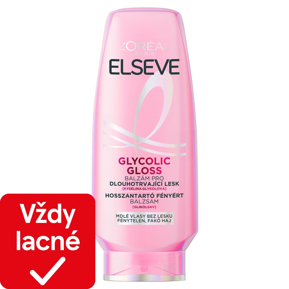 L'Oréal Paris Elseve Glycolic Gloss kondicionér pre dlhotrvajúci lesk 200 ml