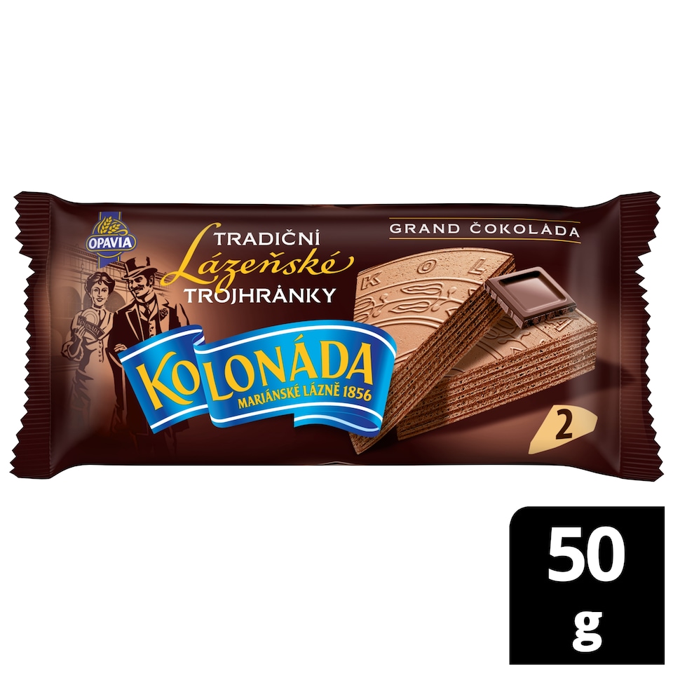 Opavia Kolonáda Traditional Spa Triangles Grand Chocolate 50g