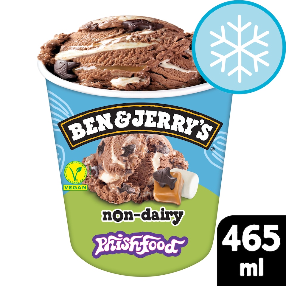 image 1 of Ben & Jerry's Non Dairy Vegan Phish Food Ice Cream Tub 465ml