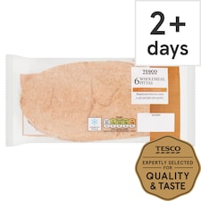 Tesco Wholemeal Pitta Bread 6 Pack Classic