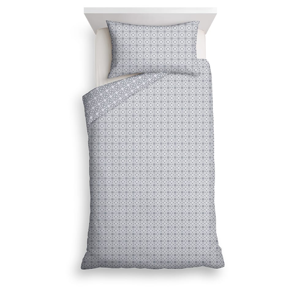 F&F Home Bedding Grey Geo Duvet Set Single
