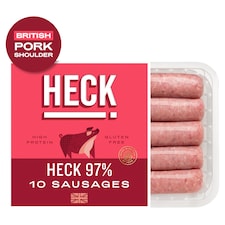 HECK! 97% 10 Pork Sausages 660g