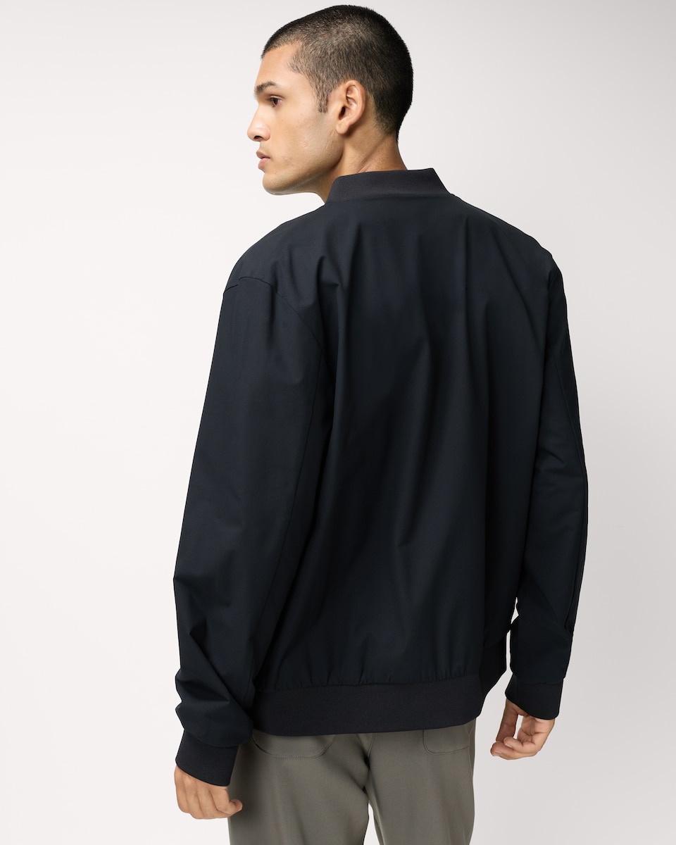 image 1 of F&F Zip Up Bomber Jacket in Black