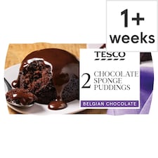 Tesco Chocolate Sponge Puddings 2 Pack 210g