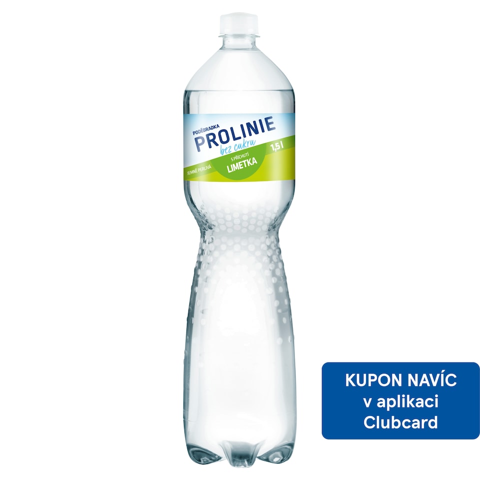 Poděbradka ProLinie Lightly Carbonated Mineral Water with Lime Flavour 1.5L