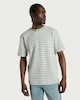 image 2 of F&F Cotton Rich Striped Short Sleeved T-Shirt in Green