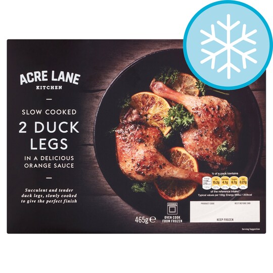 Acre Lane 2 Slow Cooked Duck Legs In Orange Sauce 465G Tesco Groceries