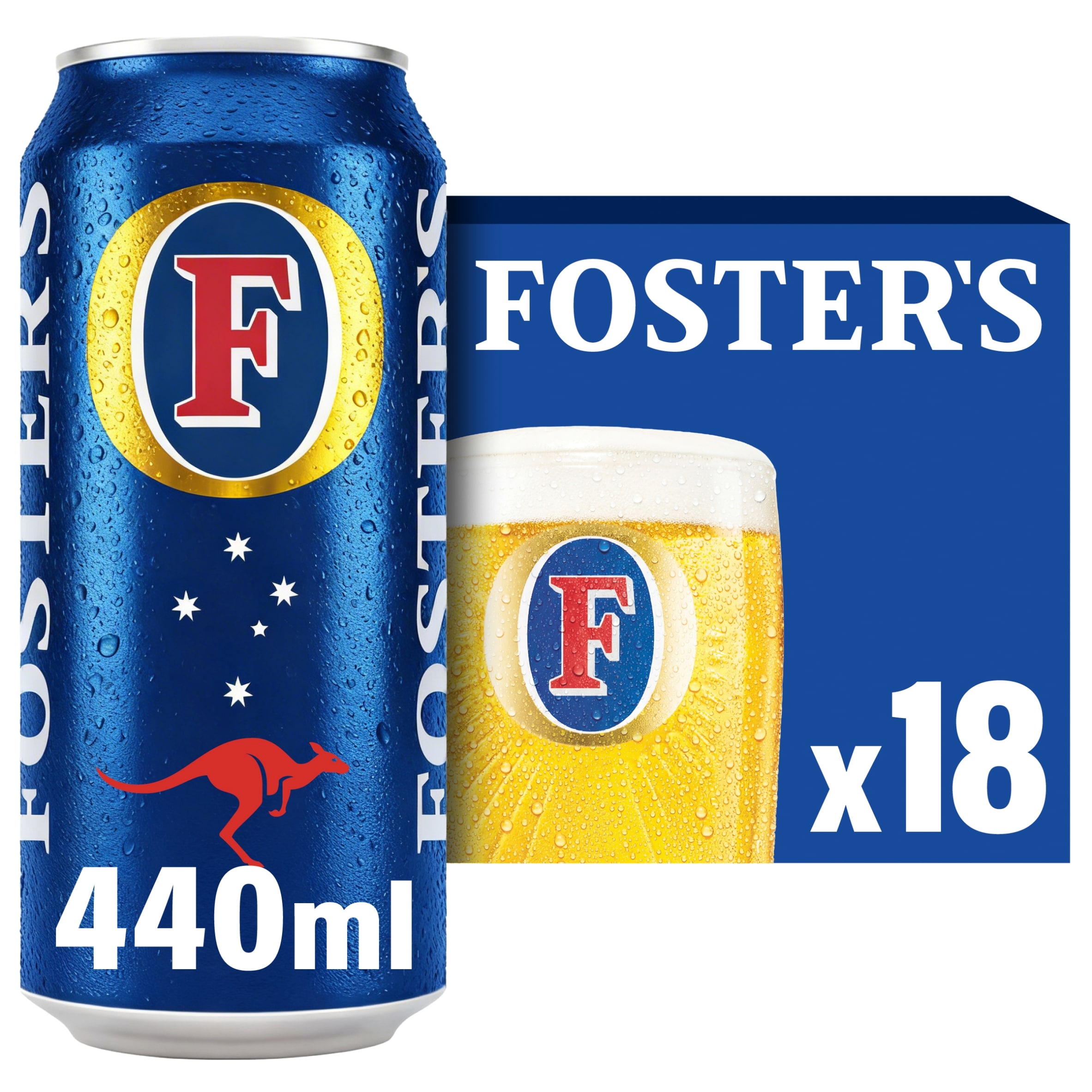 Foster's Lager Beer Can 18x440ml