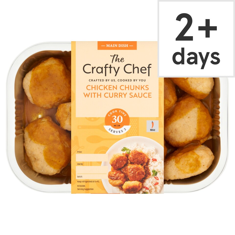The Crafty Chef Chicken Chunks with Curry Sauce 440g