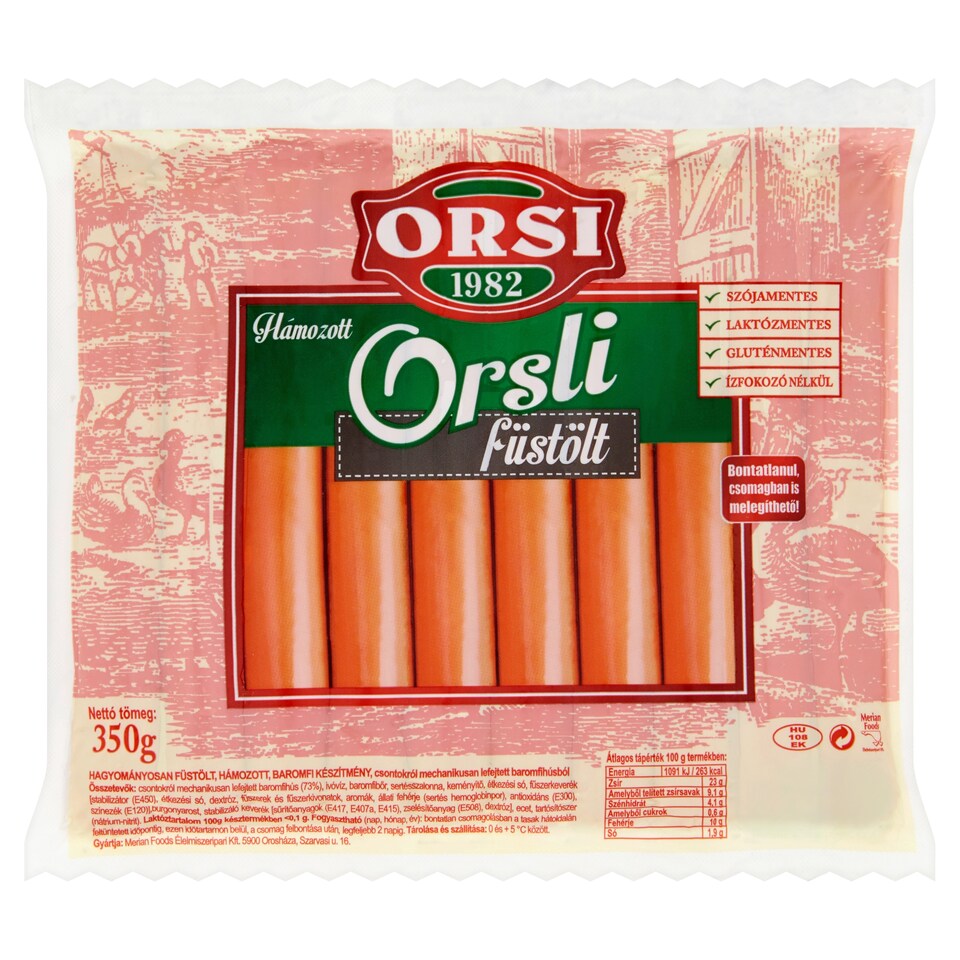 Orsi hámozott füstölt orsli 350 g