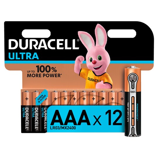 Duracell Ultra AAA 12 Pack Tesco Groceries