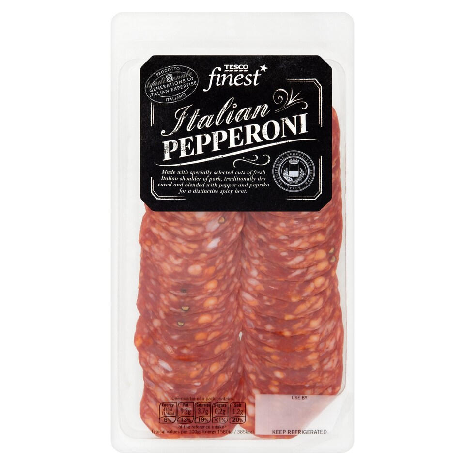 Tesco Fines Italian Pepperoni 120G