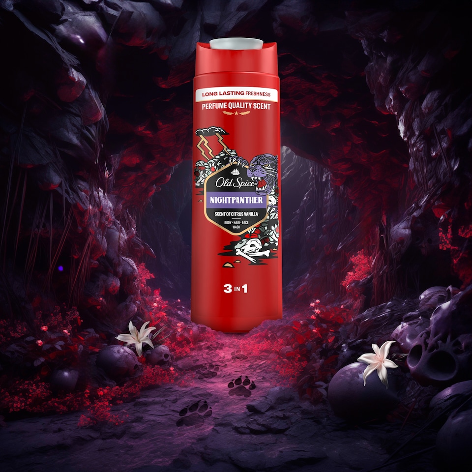image 1 of Old Spice Night Panther Sprchový Gel A Šampon Pro Muže 400 ml Dlouhotrvající Svěžest