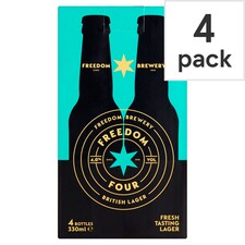 Freedom Four Lager 4X330ml Bottle