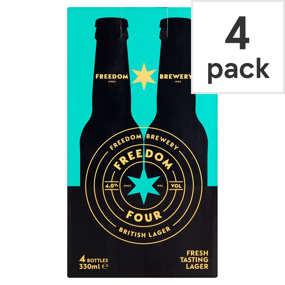 Freedom Four Lager 4X330ml Bottle