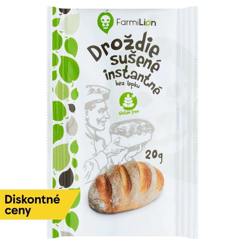 Farmilion Droždie sušené instantné bez lepku 20 g