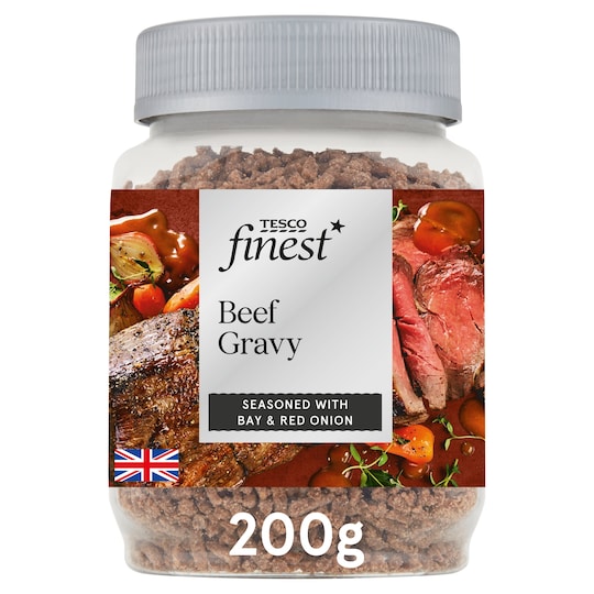 Tesco Finest British Beef & Red Onion Gravy Granules 200G Tesco Groceries