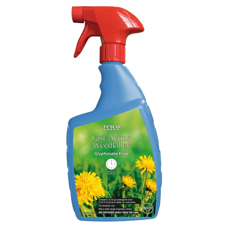 Tesco Fast Acting Weed Killer 800Ml Non Glypho